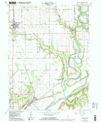 Download a high-resolution, GPS-compatible USGS topo map for Brookston, IN (1987 edition)