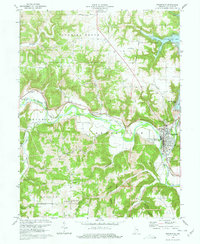 Download a high-resolution, GPS-compatible USGS topo map for Brookville, IN (1977 edition)