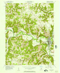 Download a high-resolution, GPS-compatible USGS topo map for Brookville, IN (1957 edition)