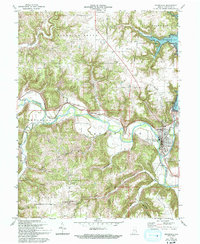 Download a high-resolution, GPS-compatible USGS topo map for Brookville, IN (1993 edition)