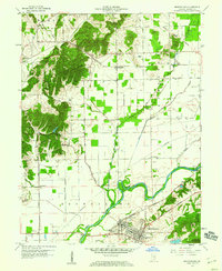 Download a high-resolution, GPS-compatible USGS topo map for Brownstown, IN (1960 edition)