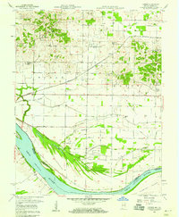 Download a high-resolution, GPS-compatible USGS topo map for Caborn, IN (1969 edition)