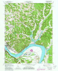 Download a high-resolution, GPS-compatible USGS topo map for Cannelton, IN (1981 edition)