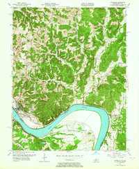 Download a high-resolution, GPS-compatible USGS topo map for Cannelton, IN (1964 edition)