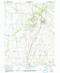 Download a high-resolution, GPS-compatible USGS topo map for Carlisle, IN (1991 edition)