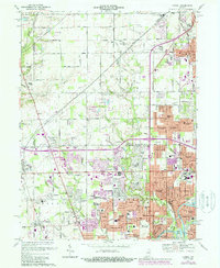 preview thumbnail of historical topo map of Carmel, IN in 1967
