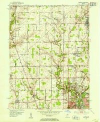 1952 Map of Carmel, 1953 Print