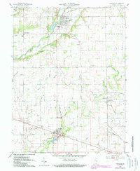 Download a high-resolution, GPS-compatible USGS topo map for Carthage, IN (1988 edition)