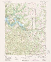 preview thumbnail of historical topo map of Owen County, IN in 1956