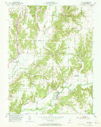 preview thumbnail of historical topo map of Parke County, IN in 1952