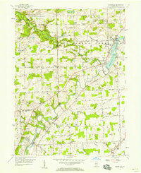 preview thumbnail of historical topo map of Allen County, IN in 1956