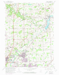 preview thumbnail of historical topo map of Allen County, IN in 1963