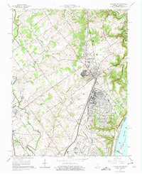 1963 Map of Charlestown, IN, 1964 Print