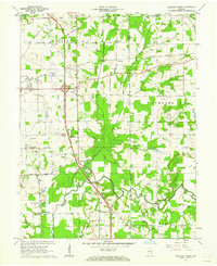 Download a high-resolution, GPS-compatible USGS topo map for Chestnut Ridge, IN (1962 edition)