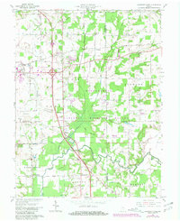 Download a high-resolution, GPS-compatible USGS topo map for Chestnut Ridge, IN (1981 edition)