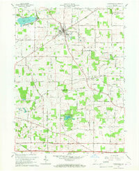Download a high-resolution, GPS-compatible USGS topo map for Churubusco, IN (1967 edition)