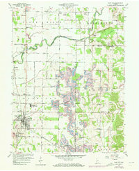 Download a high-resolution, GPS-compatible USGS topo map for Clay City, IN (1973 edition)
