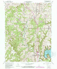 preview thumbnail of historical topo map of Monroe County, IN in 1965