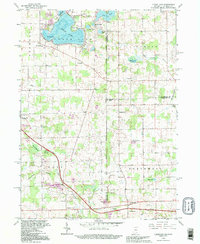 preview thumbnail of historical topo map of Clear Lake, IN in 1992