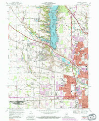 Download a high-resolution, GPS-compatible USGS topo map for Clermont, IN (1988 edition)
