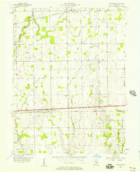 1956 Map of Rush County, IN, 1957 Print