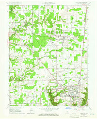 1964 Map of Madison, IN, 1965 Print