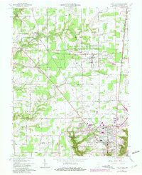 1964 Map of Madison, IN, 1981 Print