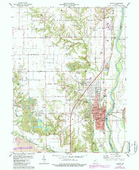 Download a high-resolution, GPS-compatible USGS topo map for Clinton, IN (1987 edition)
