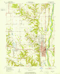 Download a high-resolution, GPS-compatible USGS topo map for Clinton, IN (1953 edition)