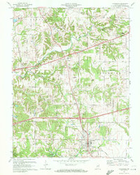 Download a high-resolution, GPS-compatible USGS topo map for Cloverdale, IN (1972 edition)