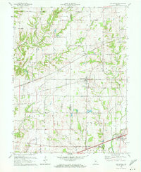 Download a high-resolution, GPS-compatible USGS topo map for Coatesville, IN (1972 edition)