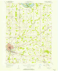 Download a high-resolution, GPS-compatible USGS topo map for Columbia City, IN (1957 edition)