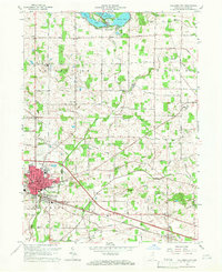 Download a high-resolution, GPS-compatible USGS topo map for Columbia City, IN (1966 edition)