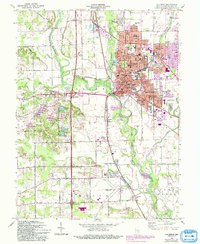 Download a high-resolution, GPS-compatible USGS topo map for Columbus, IN (1988 edition)