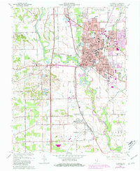 Download a high-resolution, GPS-compatible USGS topo map for Columbus, IN (1984 edition)