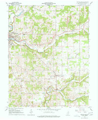 preview thumbnail of historical topo map of Harrison County, IN in 1966
