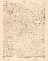 preview thumbnail of historical topo map of Harrison County, IN in 1947