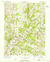 Download a high-resolution, GPS-compatible USGS topo map for Crandall, IN (1971 edition)