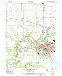 Download a high-resolution, GPS-compatible USGS topo map for Crawfordsville, IN (1992 edition)