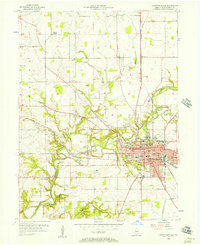 Download a high-resolution, GPS-compatible USGS topo map for Crawfordsville, IN (1973 edition)