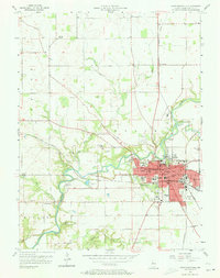 Download a high-resolution, GPS-compatible USGS topo map for Crawfordsville, IN (1957 edition)