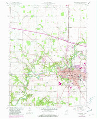 Download a high-resolution, GPS-compatible USGS topo map for Crawfordsville, IN (1981 edition)