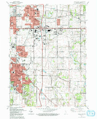 Download a high-resolution, GPS-compatible USGS topo map for Crown Point, IN (1992 edition)