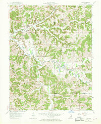 preview thumbnail of historical topo map of Orange County, IN in 1957