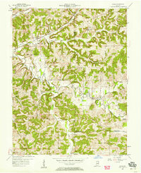 preview thumbnail of historical topo map of Orange County, IN in 1957