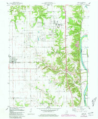 Download a high-resolution, GPS-compatible USGS topo map for Dana, IN (1981 edition)