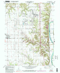 Download a high-resolution, GPS-compatible USGS topo map for Dana, IN (1990 edition)