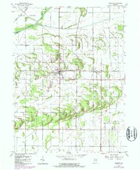 Download a high-resolution, GPS-compatible USGS topo map for DeMotte, IN (1987 edition)