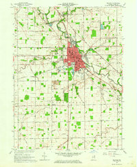 Download a high-resolution, GPS-compatible USGS topo map for Decatur, IN (1964 edition)