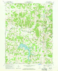 1968 Map of Deputy, IN, 1970 Print